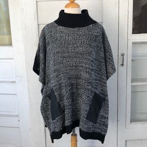Leather Pocket Poncho